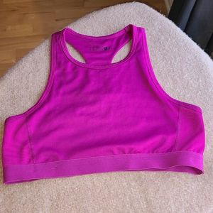 Hot pink sport bra / Size large